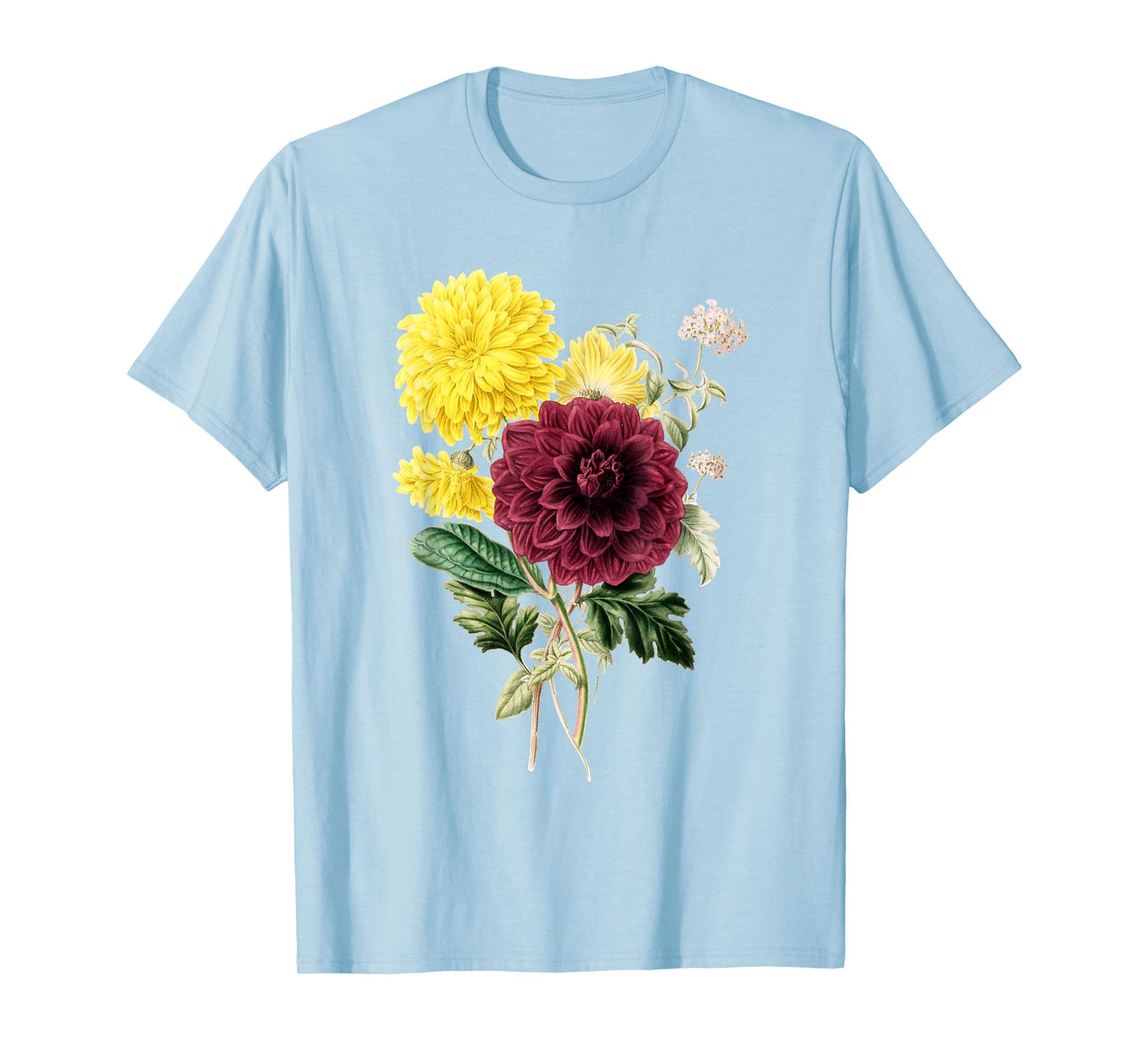 Chrysanthemum botanical flower chrysanths Lucky optimism T-Shirt