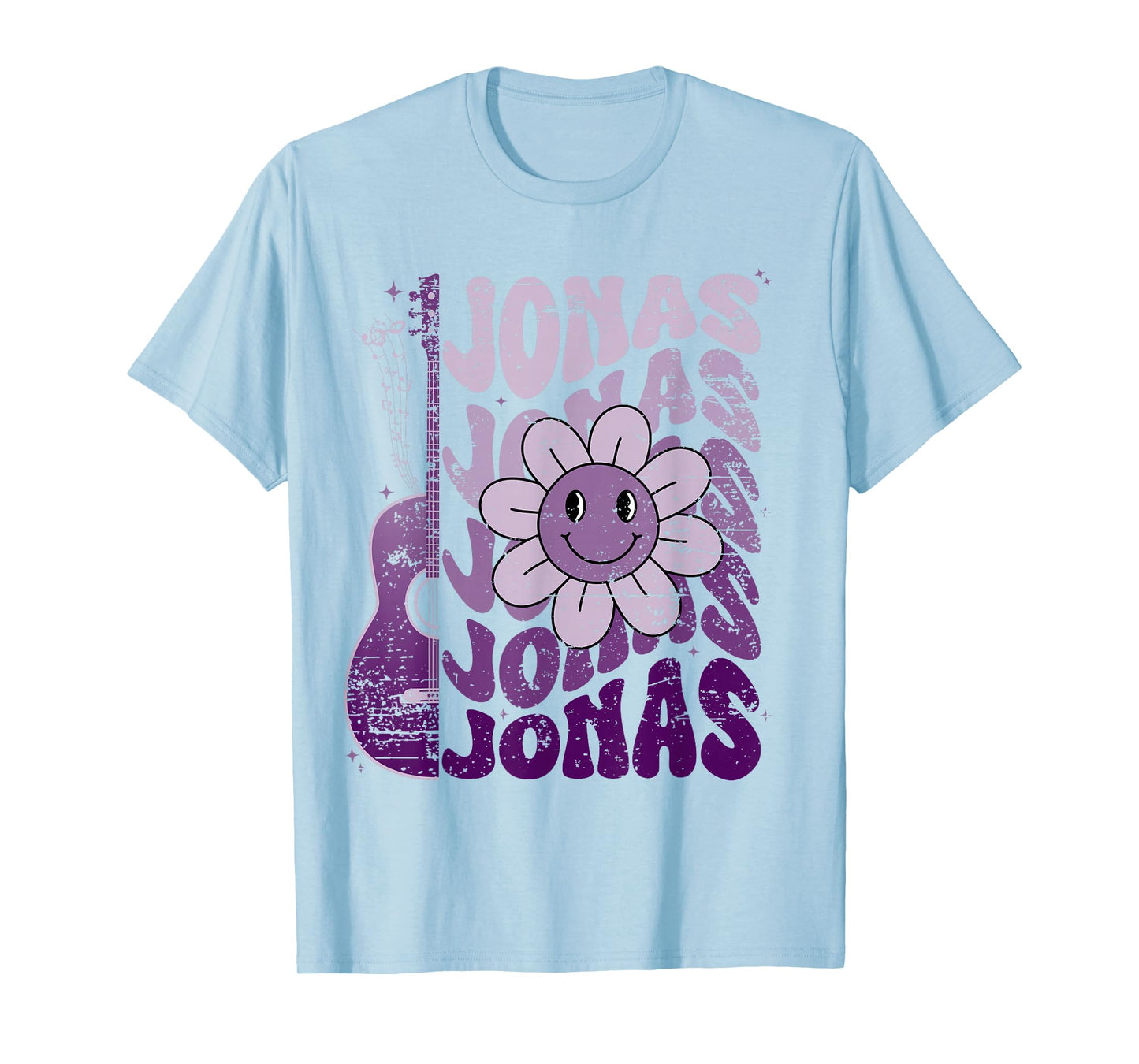 Jonas First Name I Love Jonas Girl Groovy 80's Vintage T-Shirt
