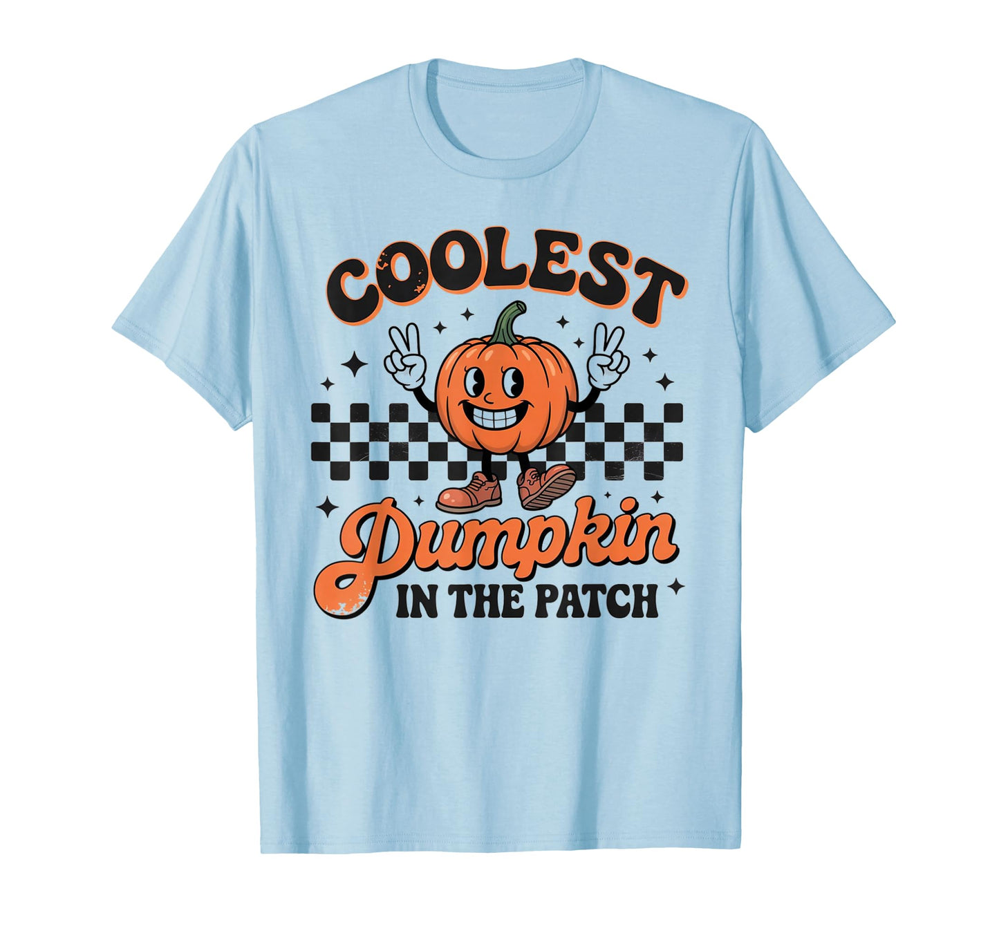 Groovy Coolest Pumpkin in The Patch Halloween for Kids Boys T-Shirt