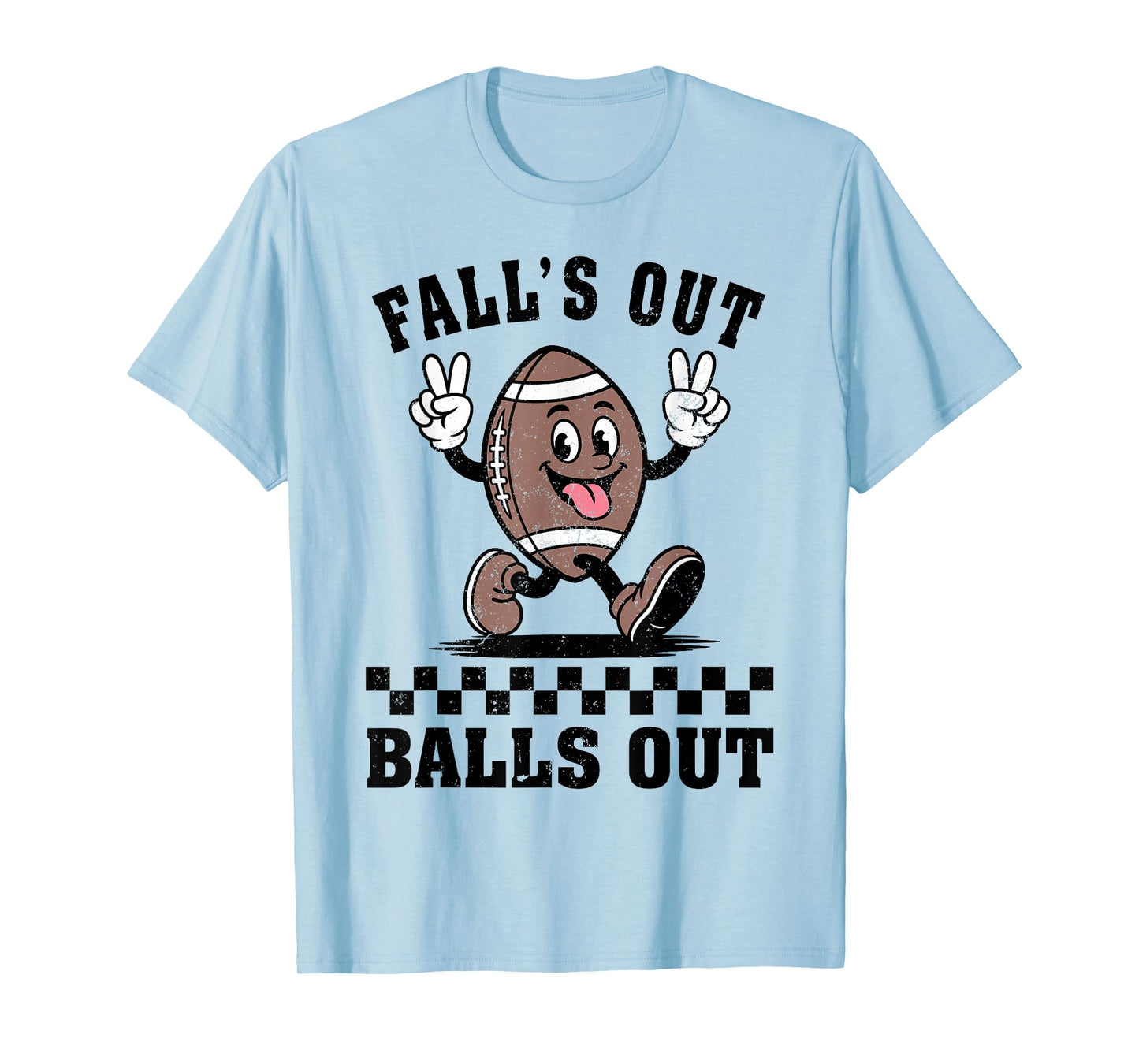 Retro Falls Out Balls Out Football Lover Mens Womens Costume T-Shirt