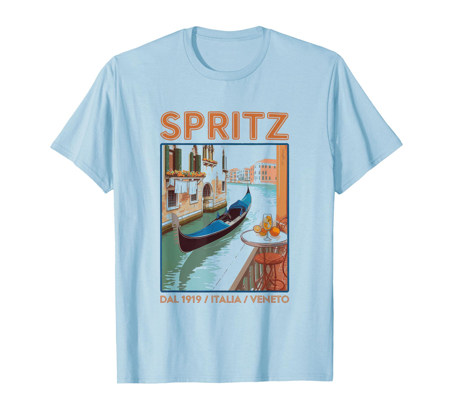 Spritz Veneto Tshirt Italia Vintage Orange Wine Cocktail T-Shirt