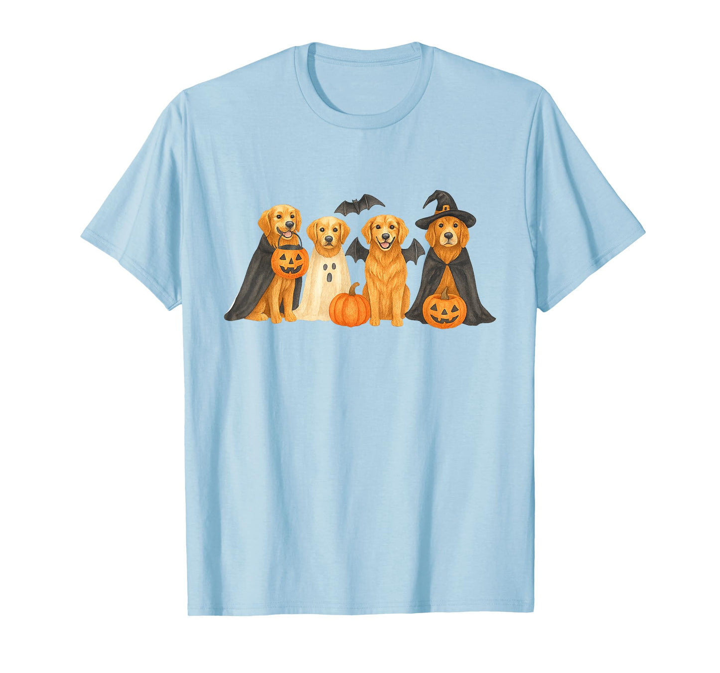 Halloween Golden Retriever Spooky Ghost Dog Golden Mama T-Shirt