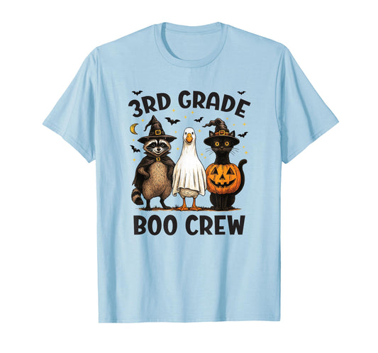 3rd Grade Boo Crew Halloween Costume T-Shirt