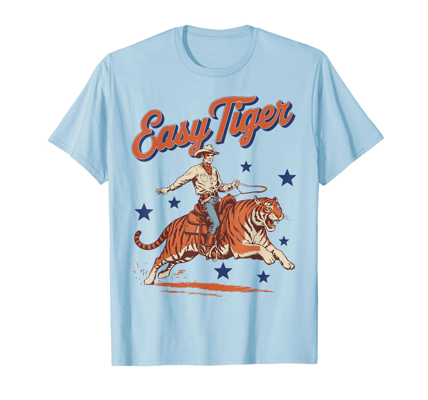 Vintage Easy Tiger Cowboy Western Country Cute Rodeo T-Shirt
