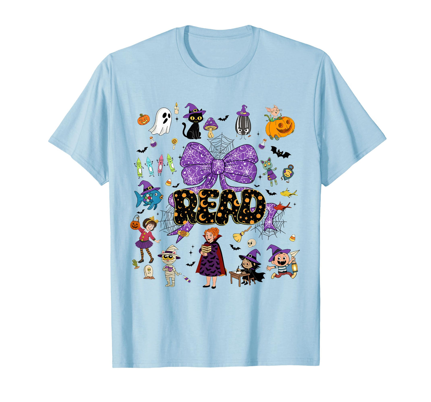 Read Children's Books,Teacher Halloween,Spooky Ghost Reading T-Shirt