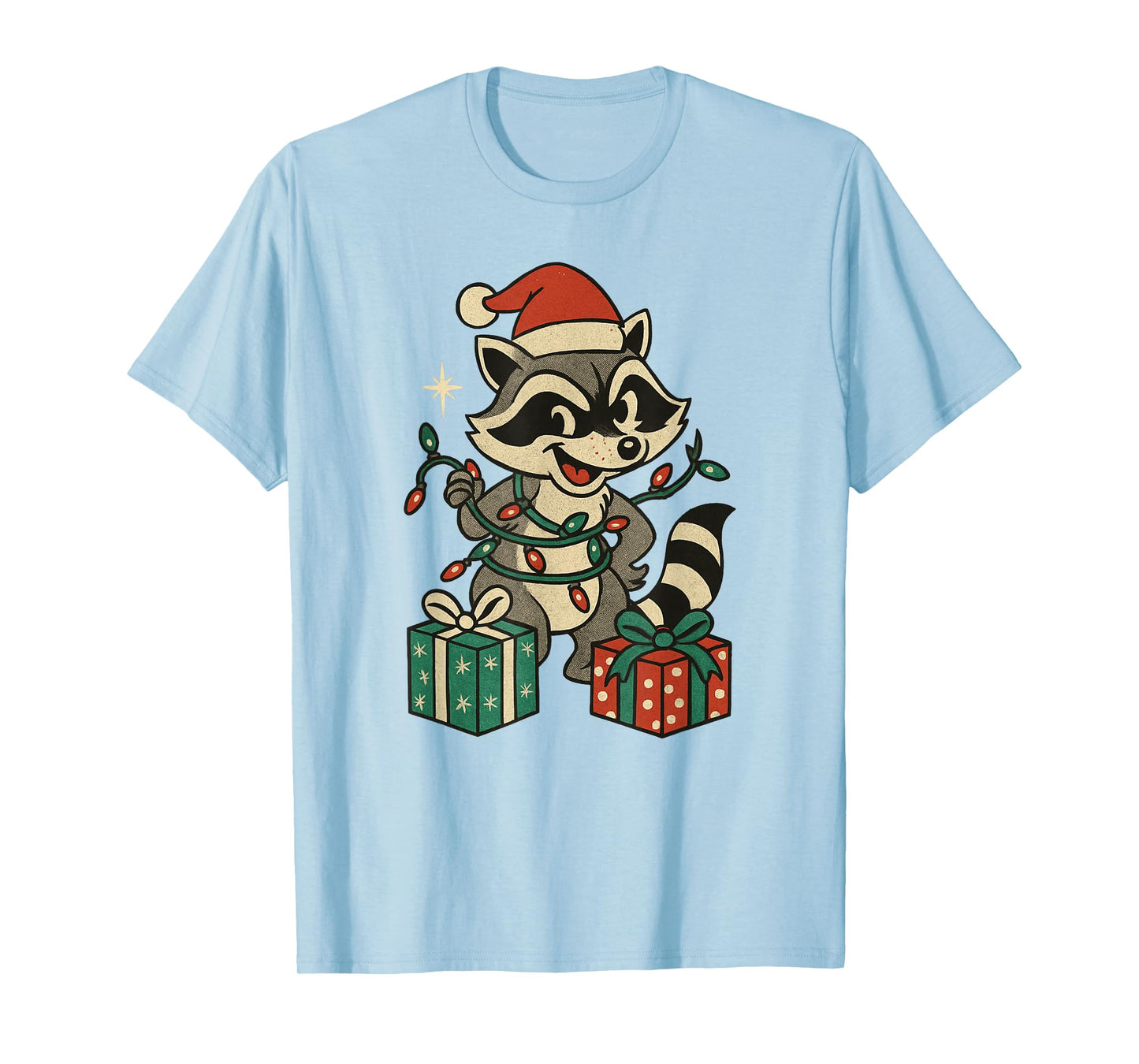 Christmas Raccoon Feral Trashy Funny T-Shirt