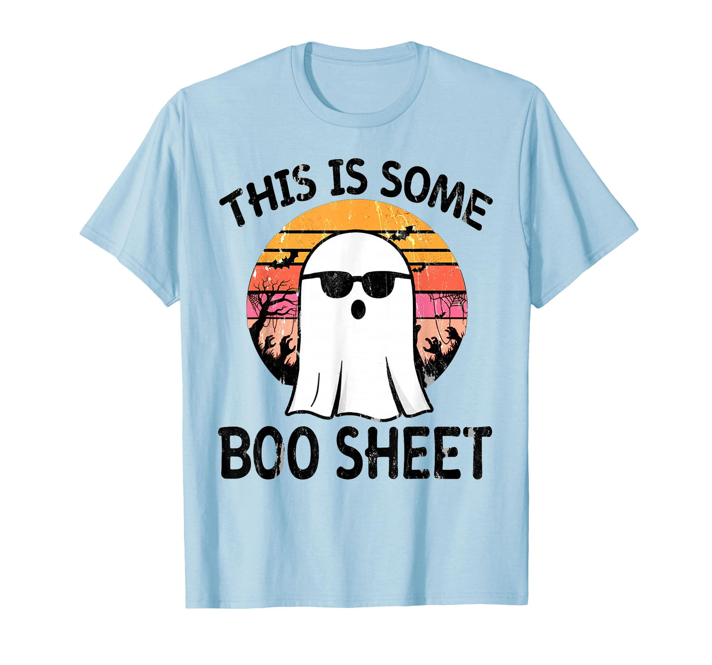 This is Some Boo Sheet Funny Halloween Costume Retro Ghost T-Shirt