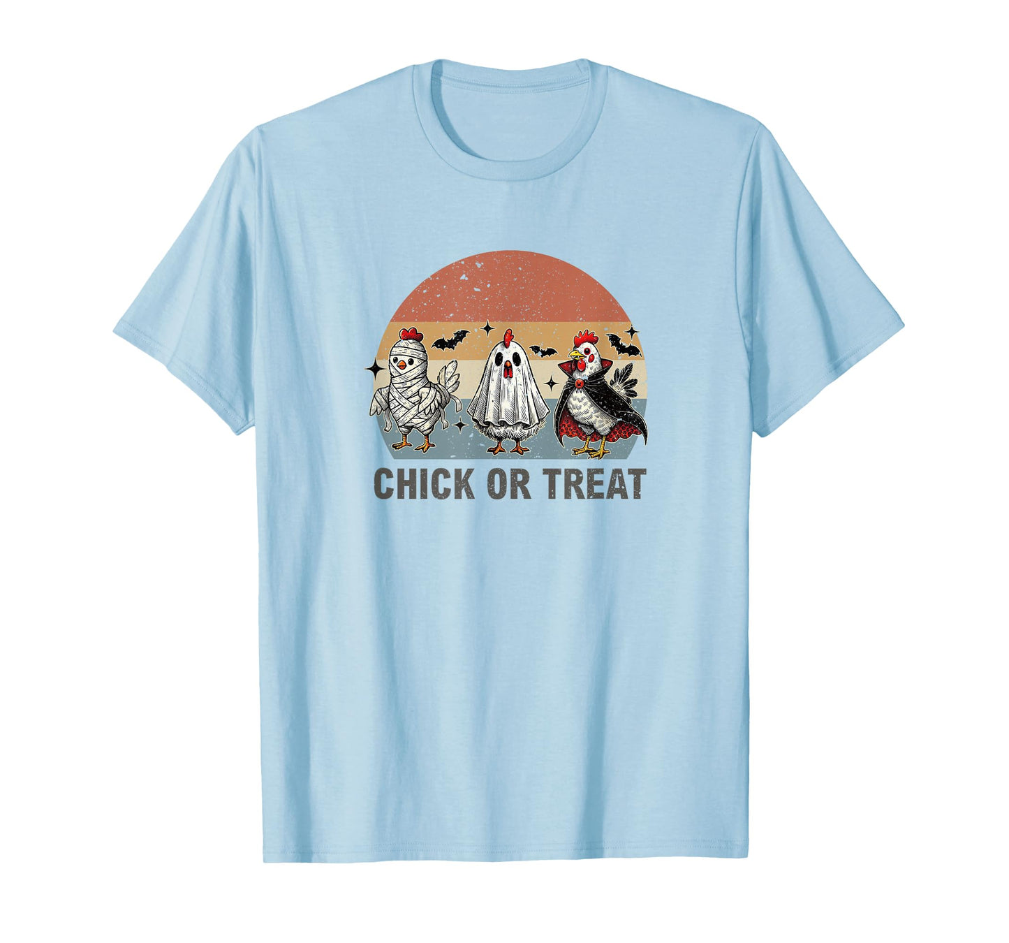 Halloween Chick Or Treat Pumpkin Spooky Witch Chicken T-Shirt