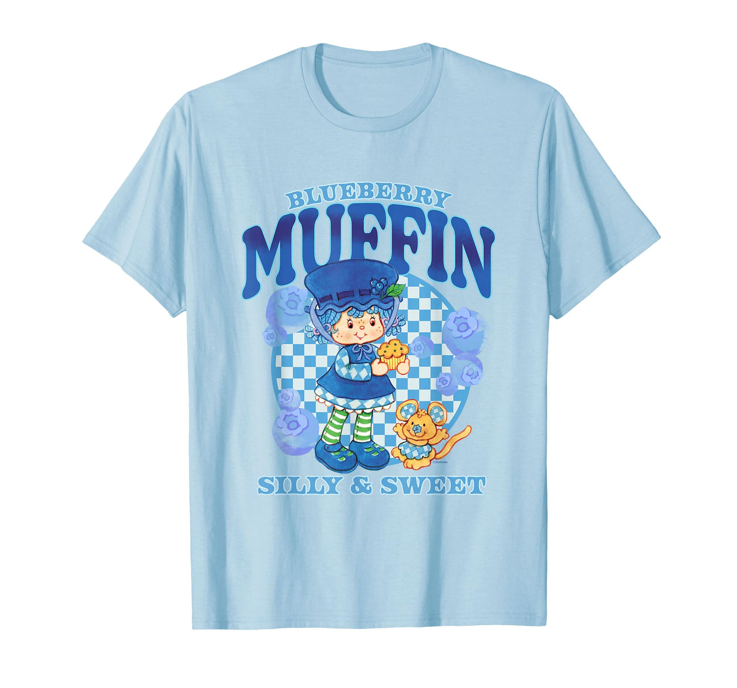 Strawberry Shortcake Blueberry Muffin Silly Sweet Retro Logo T-Shirt