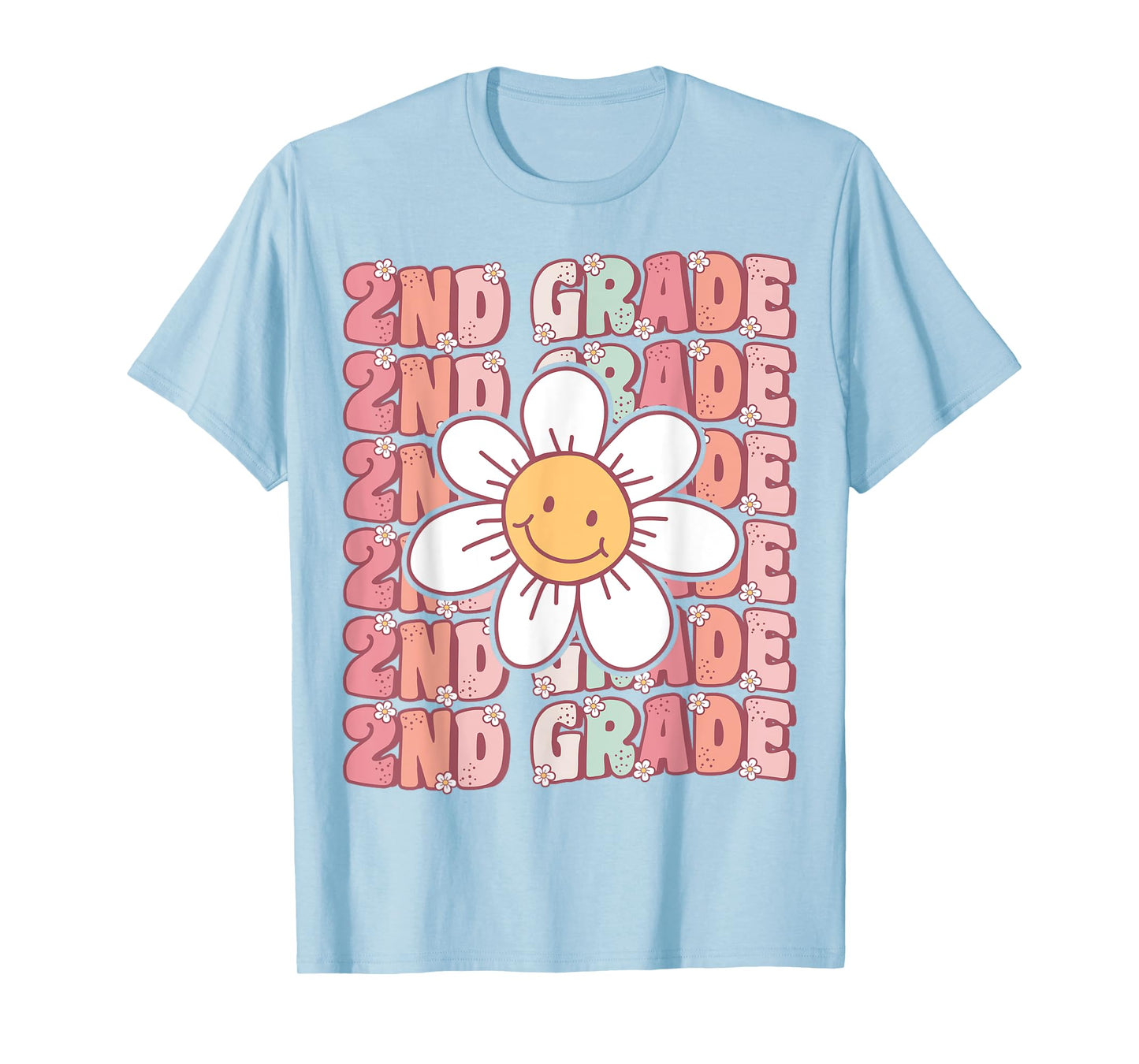 Groovy 2nd Grade Back To School First Day of Second Grade T-Shirt