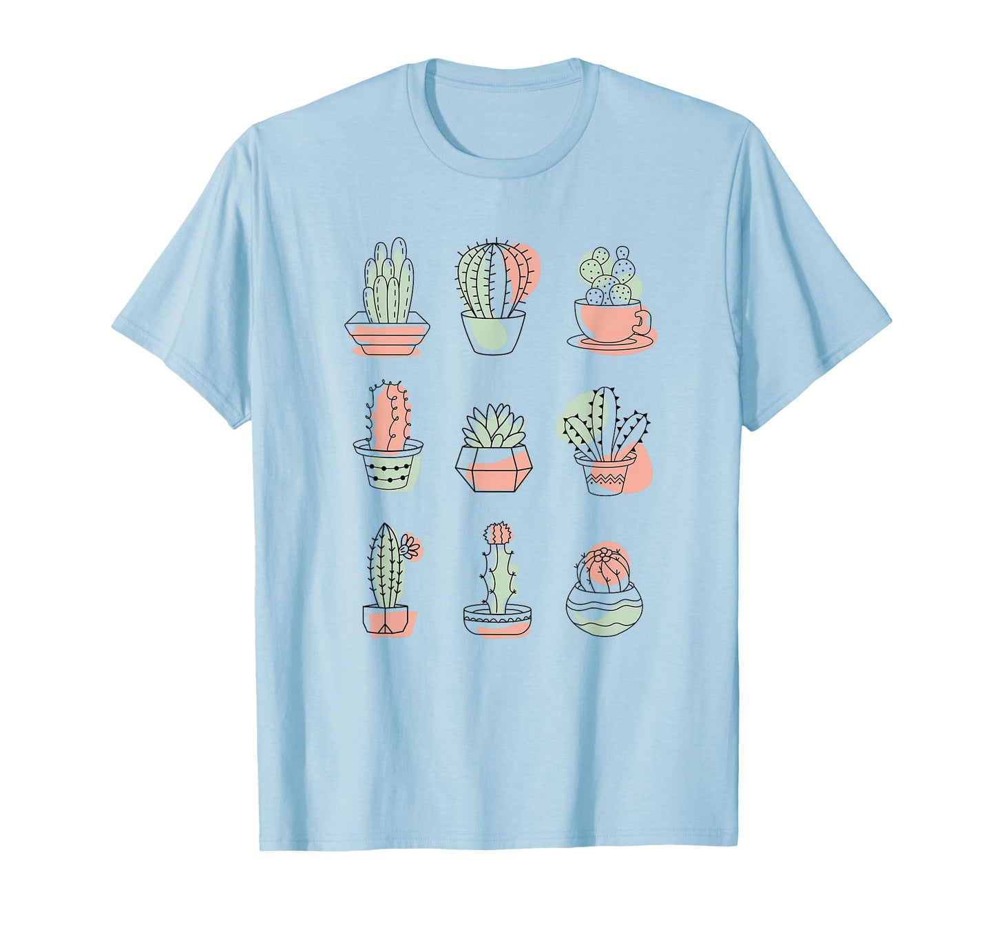 Boho Cactus Abstract Doodle T-Shirt