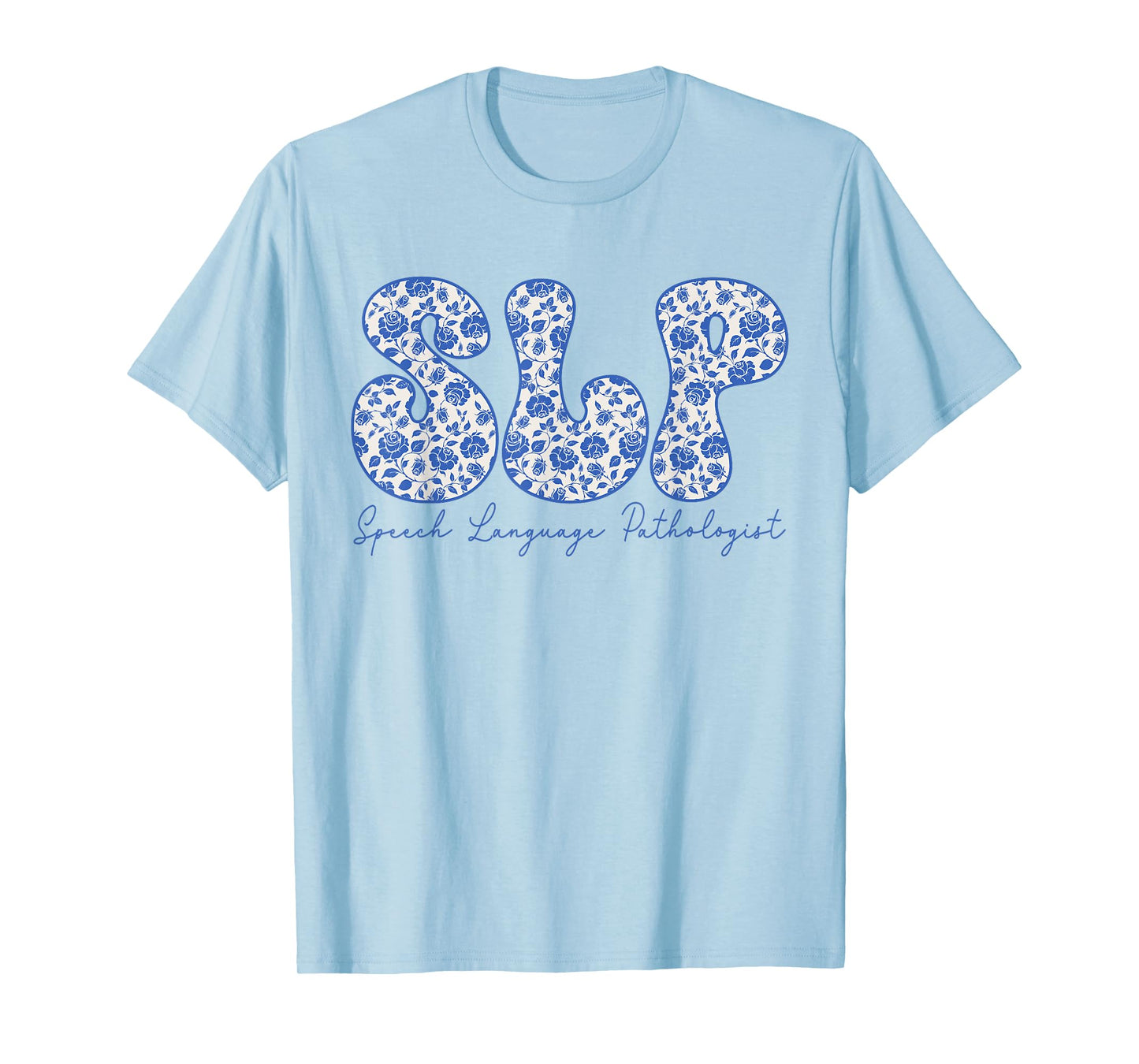 Vintage Floral SLP Speech Therapy Retro SLP OT PT Team T-Shirt