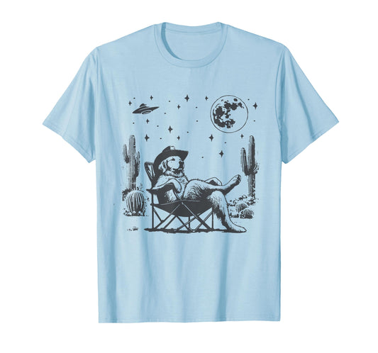 Howdy Golden Retriever Western Cowboy Vintage Dog Lovers T-Shirt