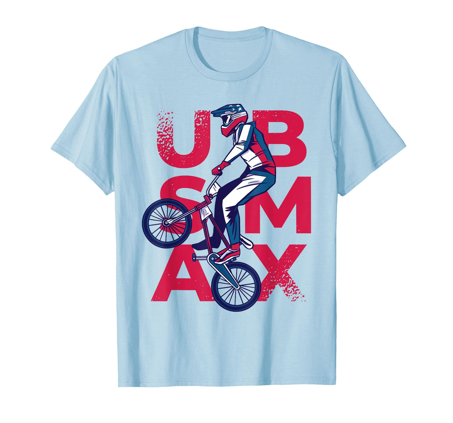 BMX Bike Support Team Flag USA Track Rider American T-Shirt