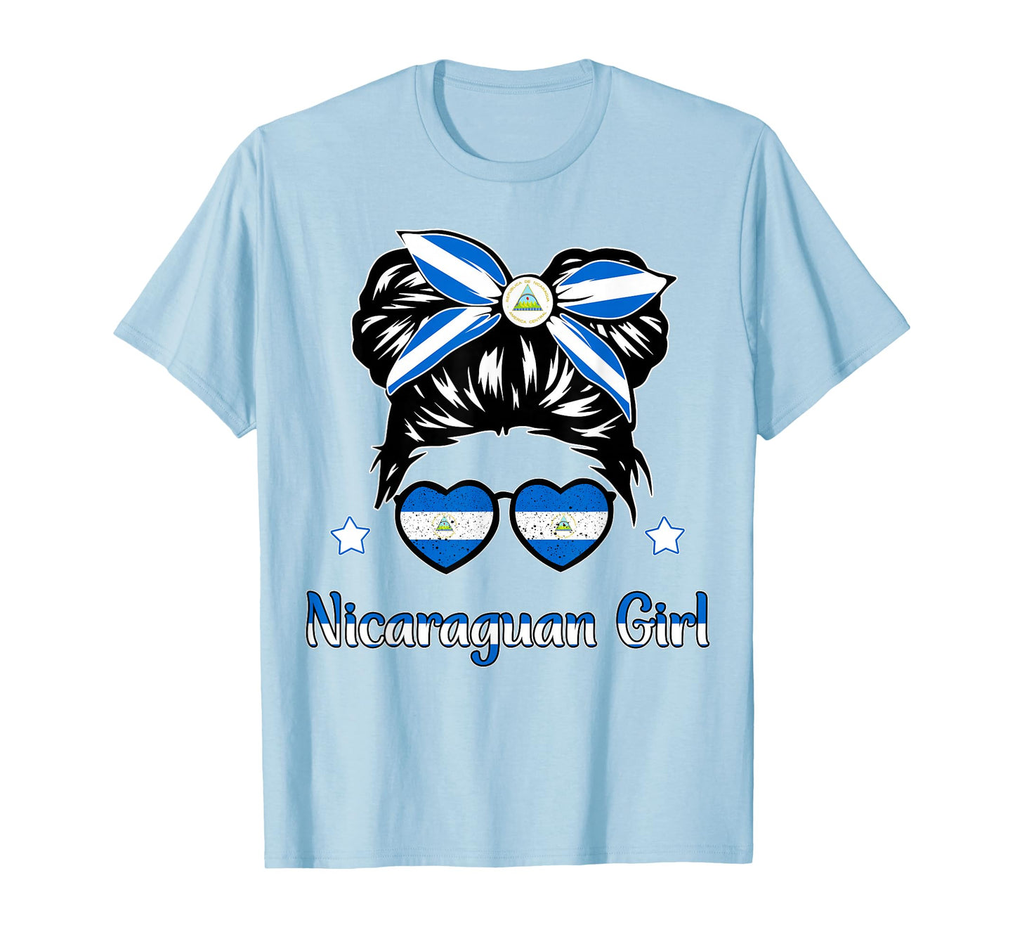 Toddler Girls Nicaragua Flag Nicaraguan Hispanic Heritage T-Shirt
