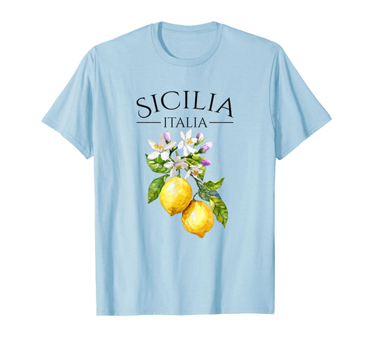 Sicilia Italian Souvenir Italy Lemons T-Shirt