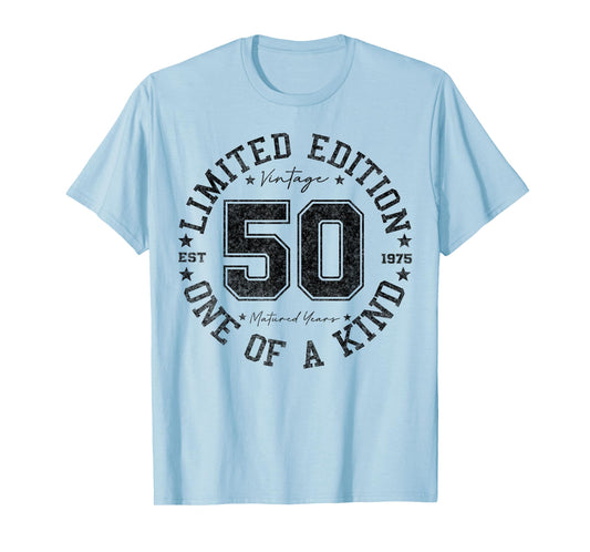 50 Year Old Gifts Vintage 1975 Limited Edition 50th Birthday T-Shirt