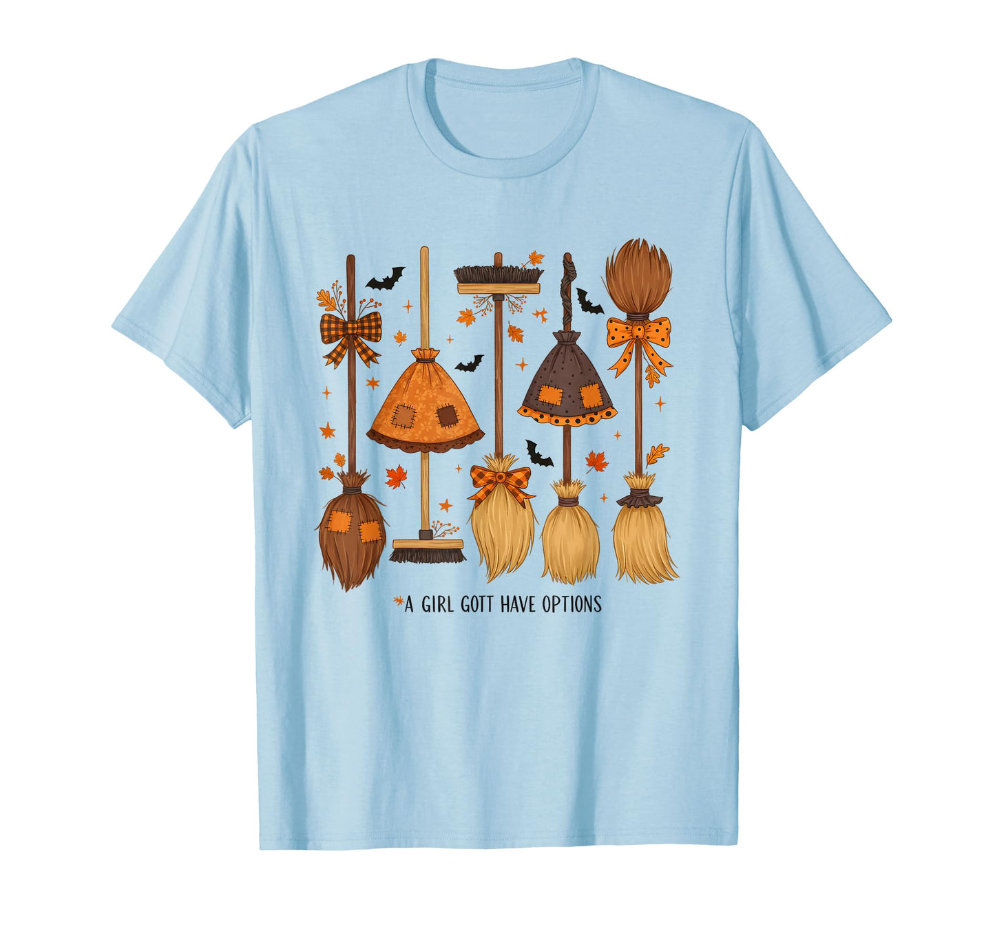 A Girl Gotta Have Options Patchwork Witch Funny Halloween T-Shirt