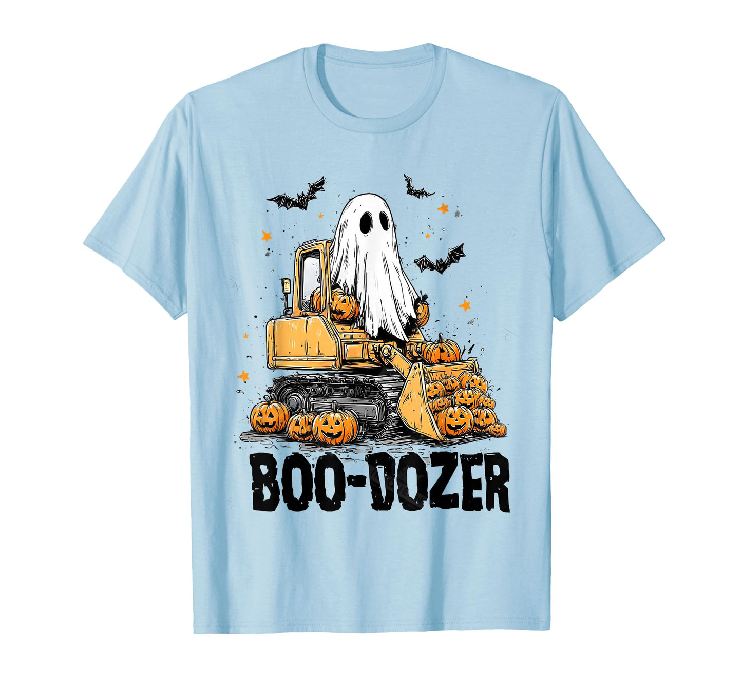 Boo Dozer Funny Ghost Halloween T-Shirt