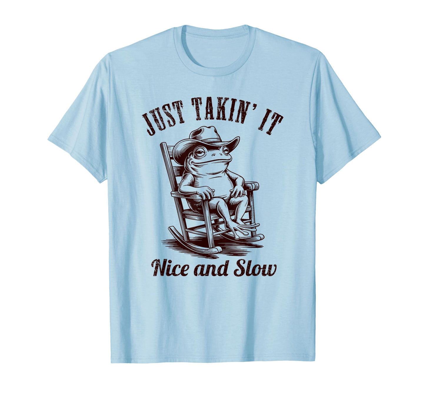 Vintage Cowboy Frog funny summer break retirement vacation T-Shirt