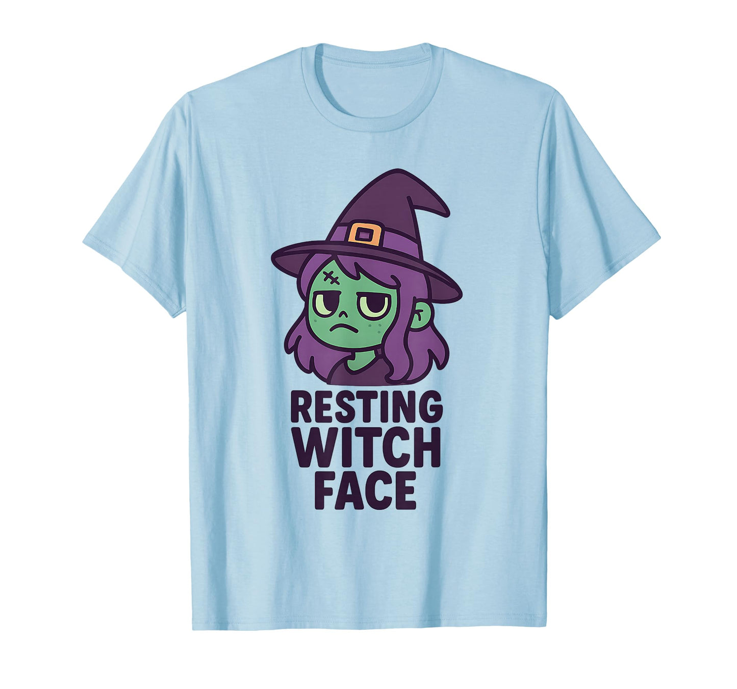 Resting Witch FACE - Halloween T-Shirt