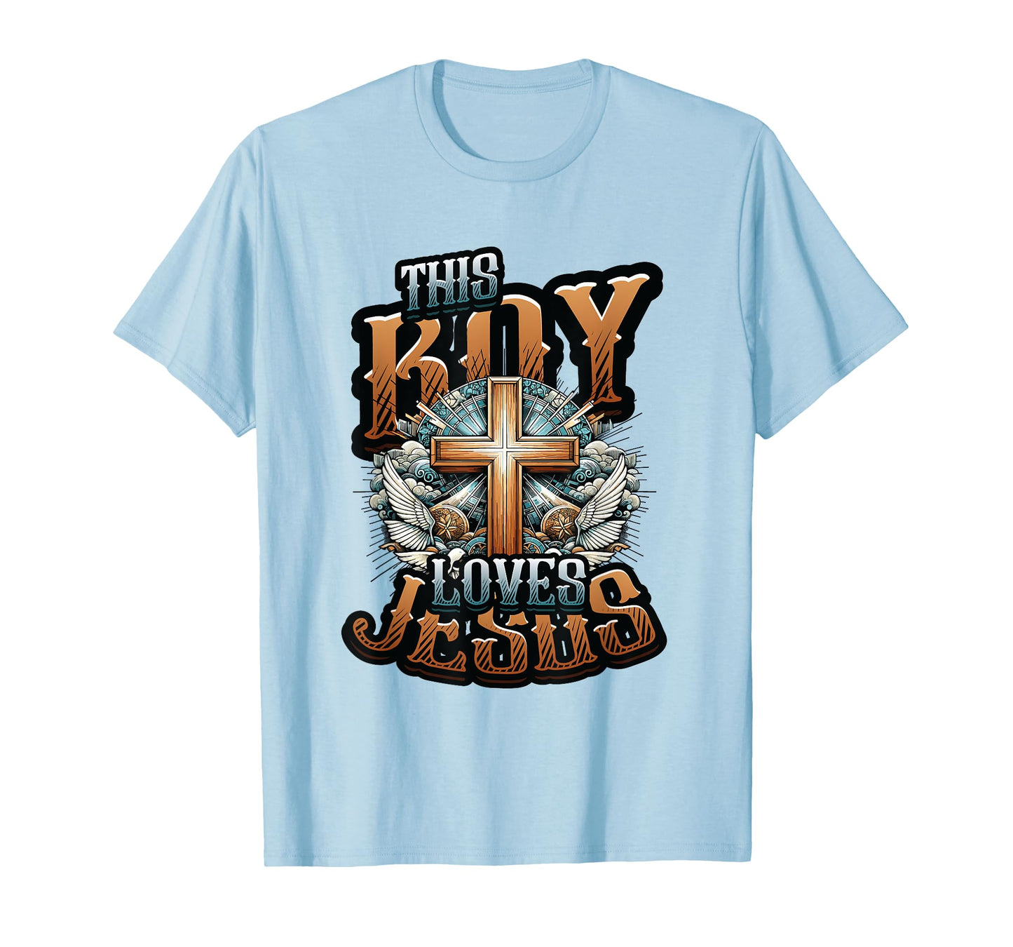 This Boy Loves Jesus - Christian Boys Jesus T-Shirt