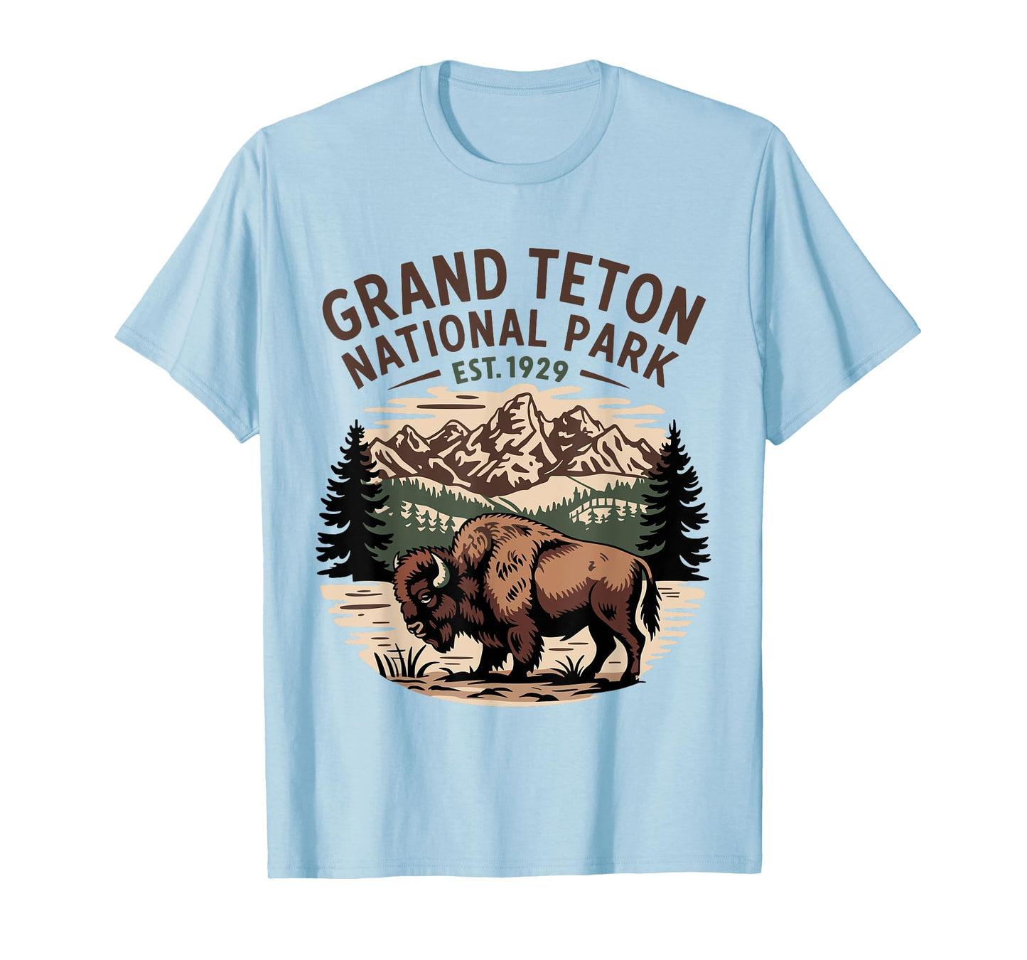 Grand Teton National Park Retro T-Shirt