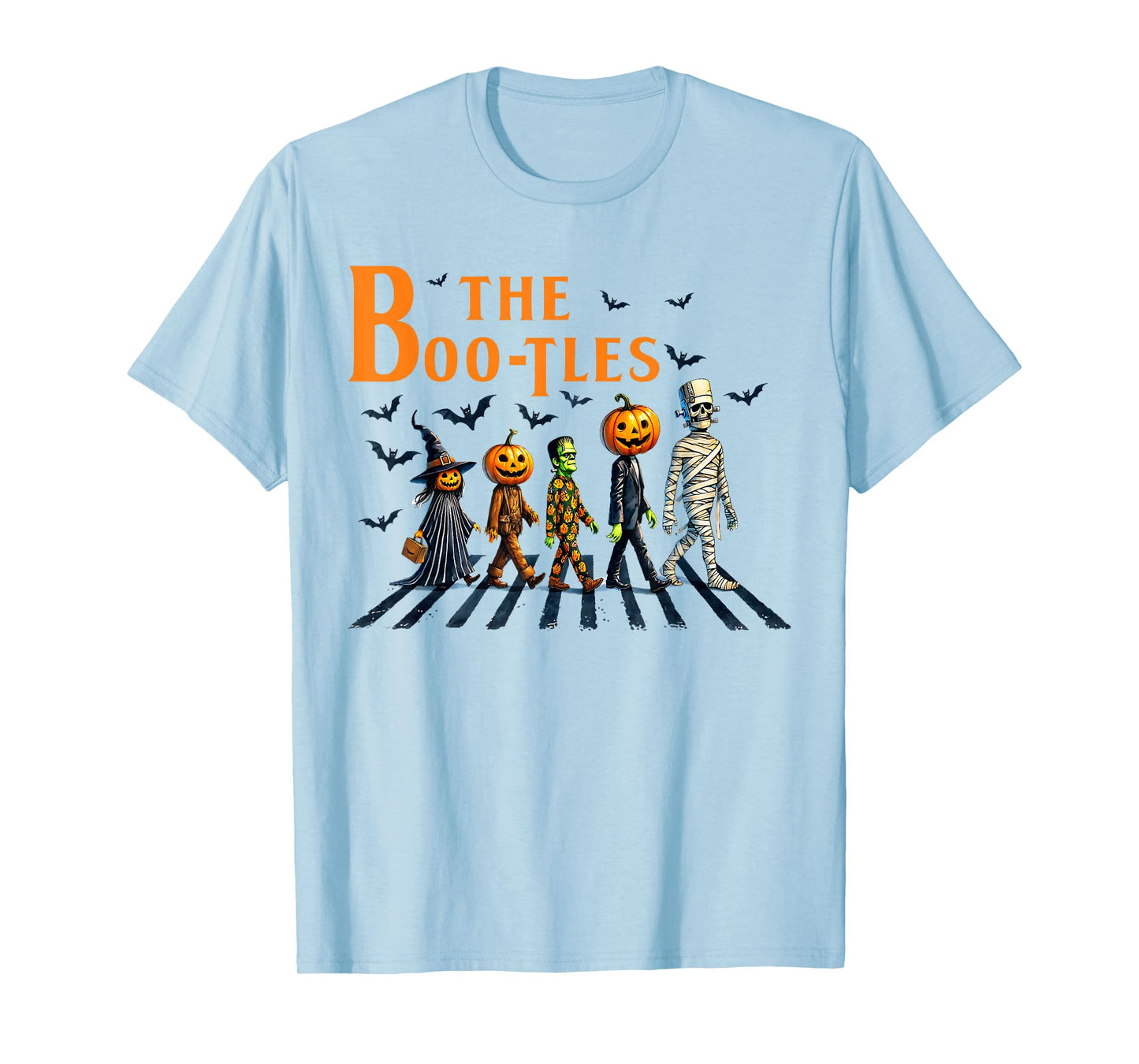 The Boo-Tles Scabby Road Halloween Pumpkin Mummy Witch T-Shirt