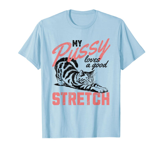 My Pussy Love A Good Stretch Funny Vintage T-Shirt