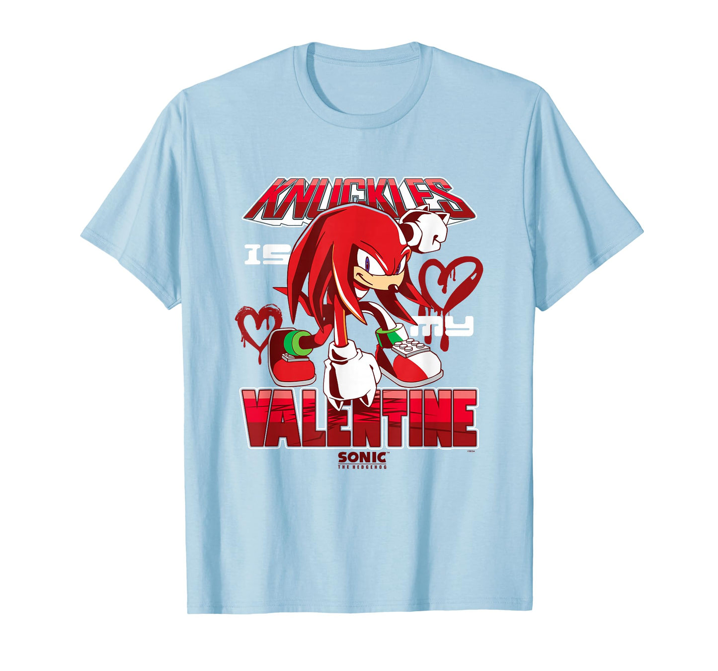 Sonic The Hedgehog Valentine's Day Knuckles My Valentine T-Shirt