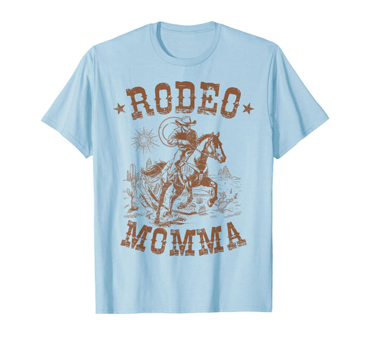 Rodeo Momma Western Cowboy Family Matching Mother's Day T-Shirt