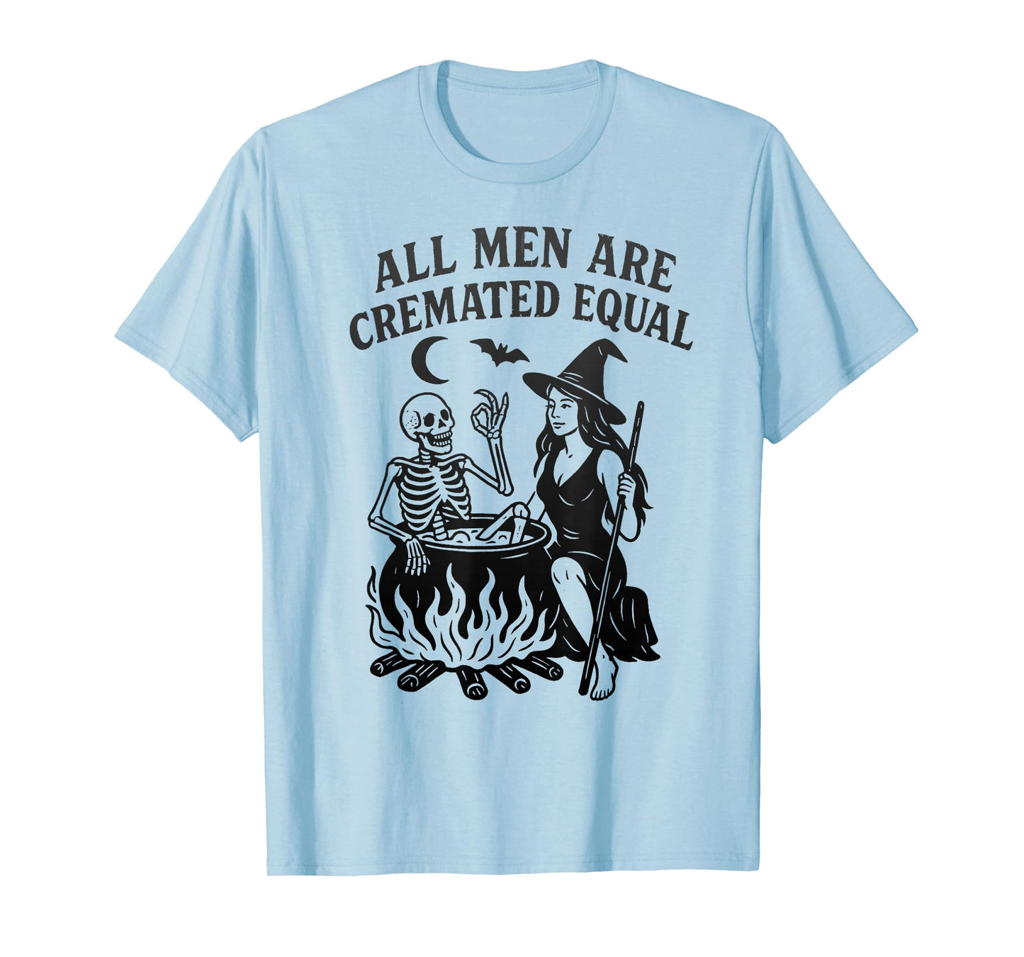 All Men are Cremated Equal, Witch Cauldron Graphic Tee T-Shirt