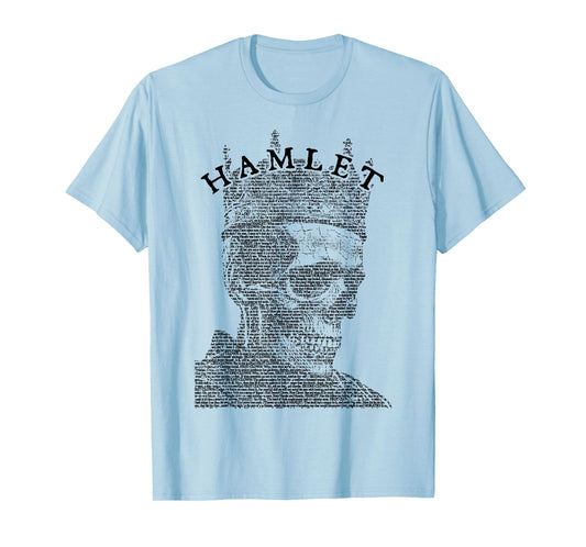 William Shakespeare Hamlet Skull Literature Theatre Play T-Shirt