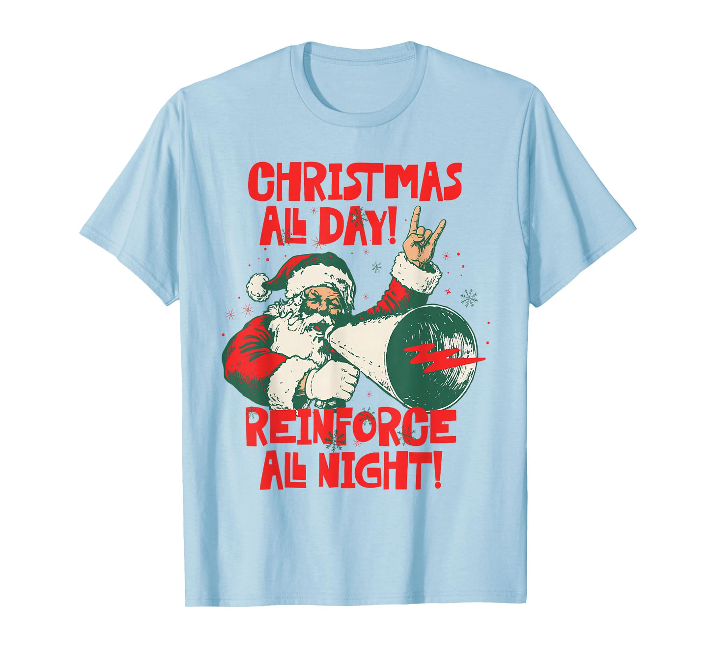 ABA Squad Xmas Vibes Christmas All Day Reinforce All Night T-Shirt
