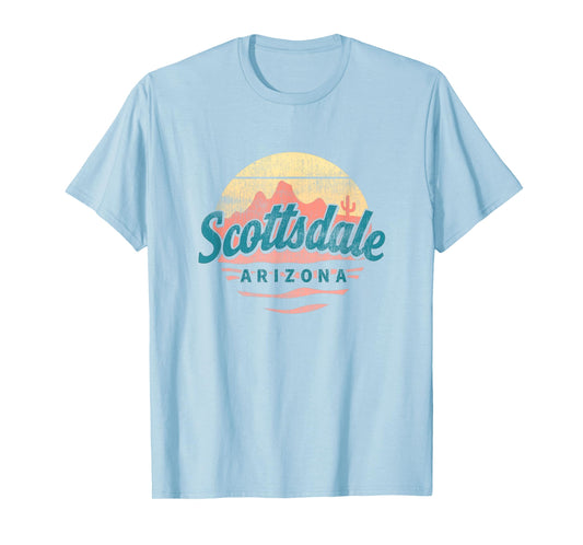 Scottsdale Arizona Retro Vintage Weathered Souvenir T-Shirt
