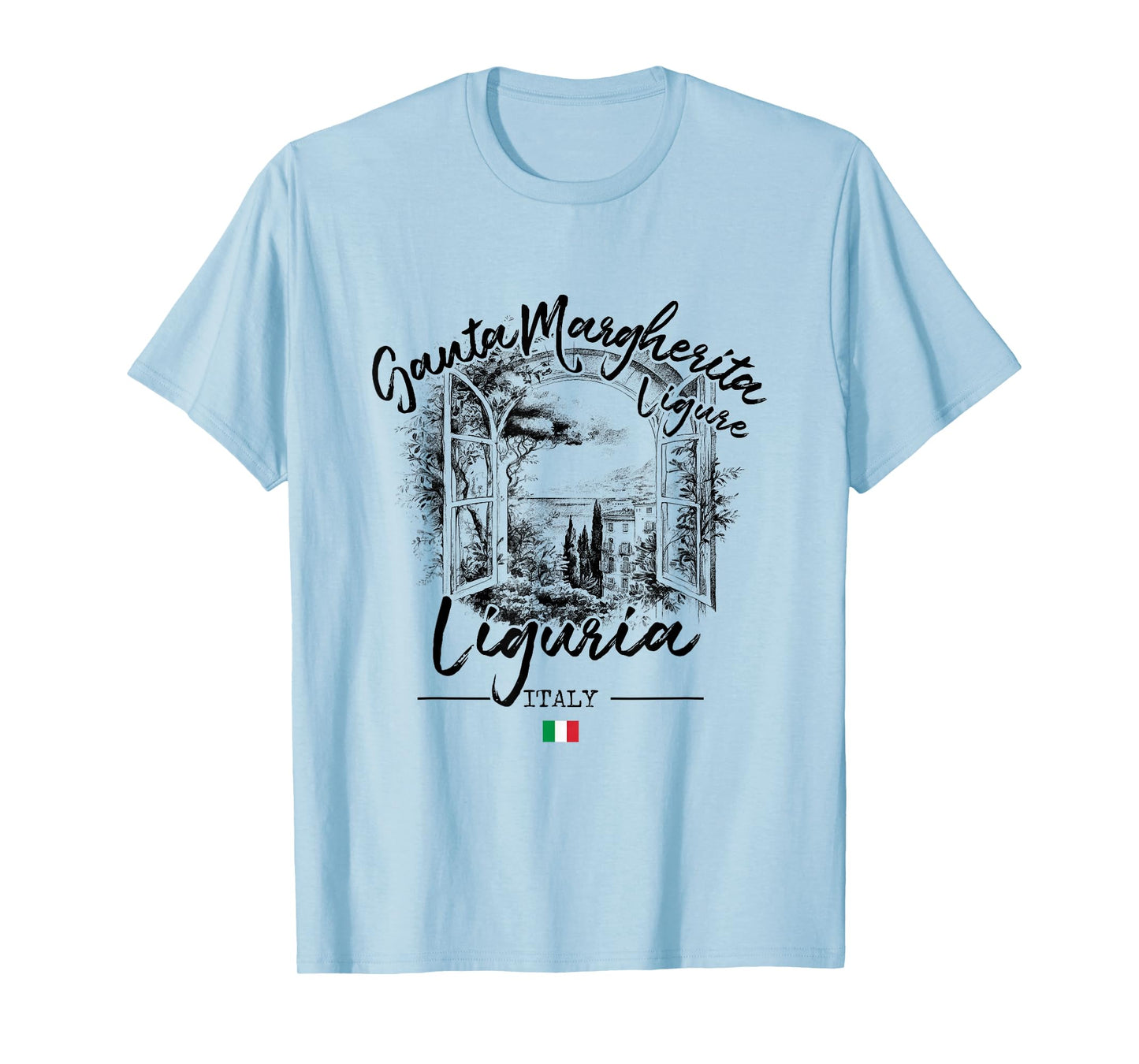 Santa Margherita Ligure Liguria Italian Riviera Italy Flag T-Shirt