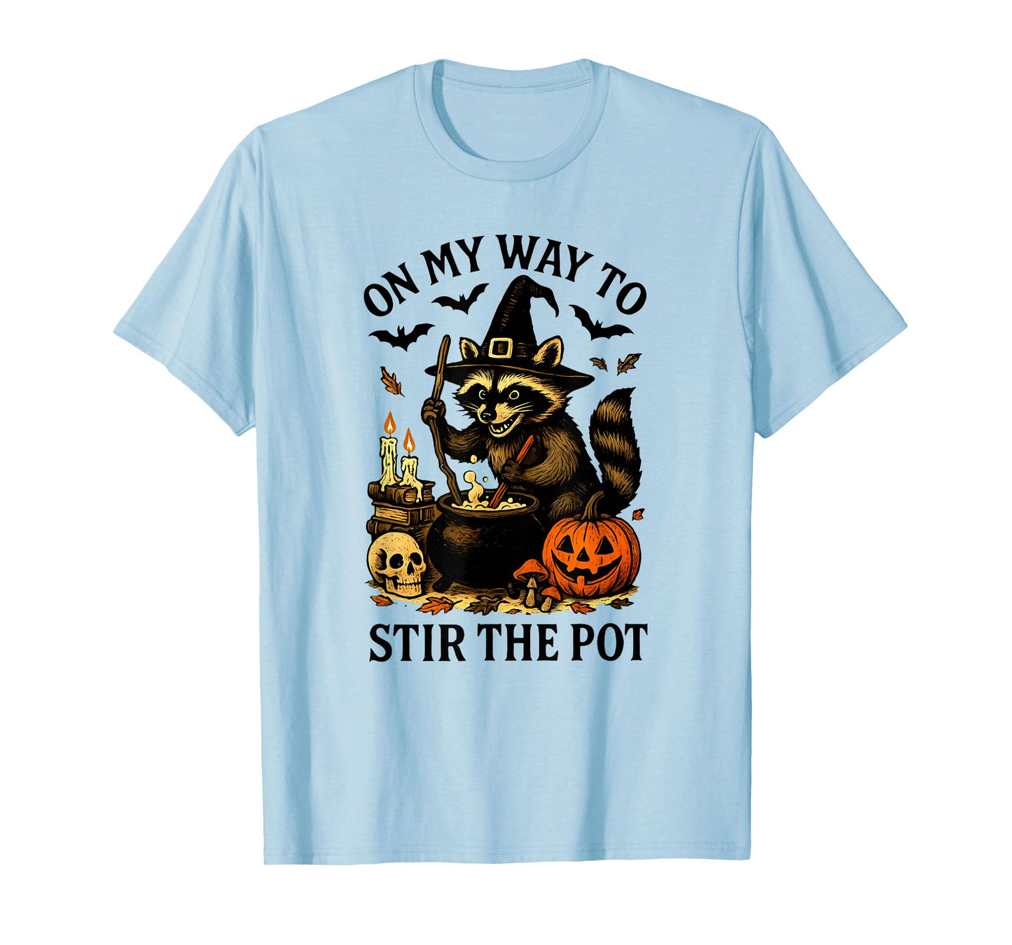 ON My Way to STIR The Pot Halloween Design T-Shirt