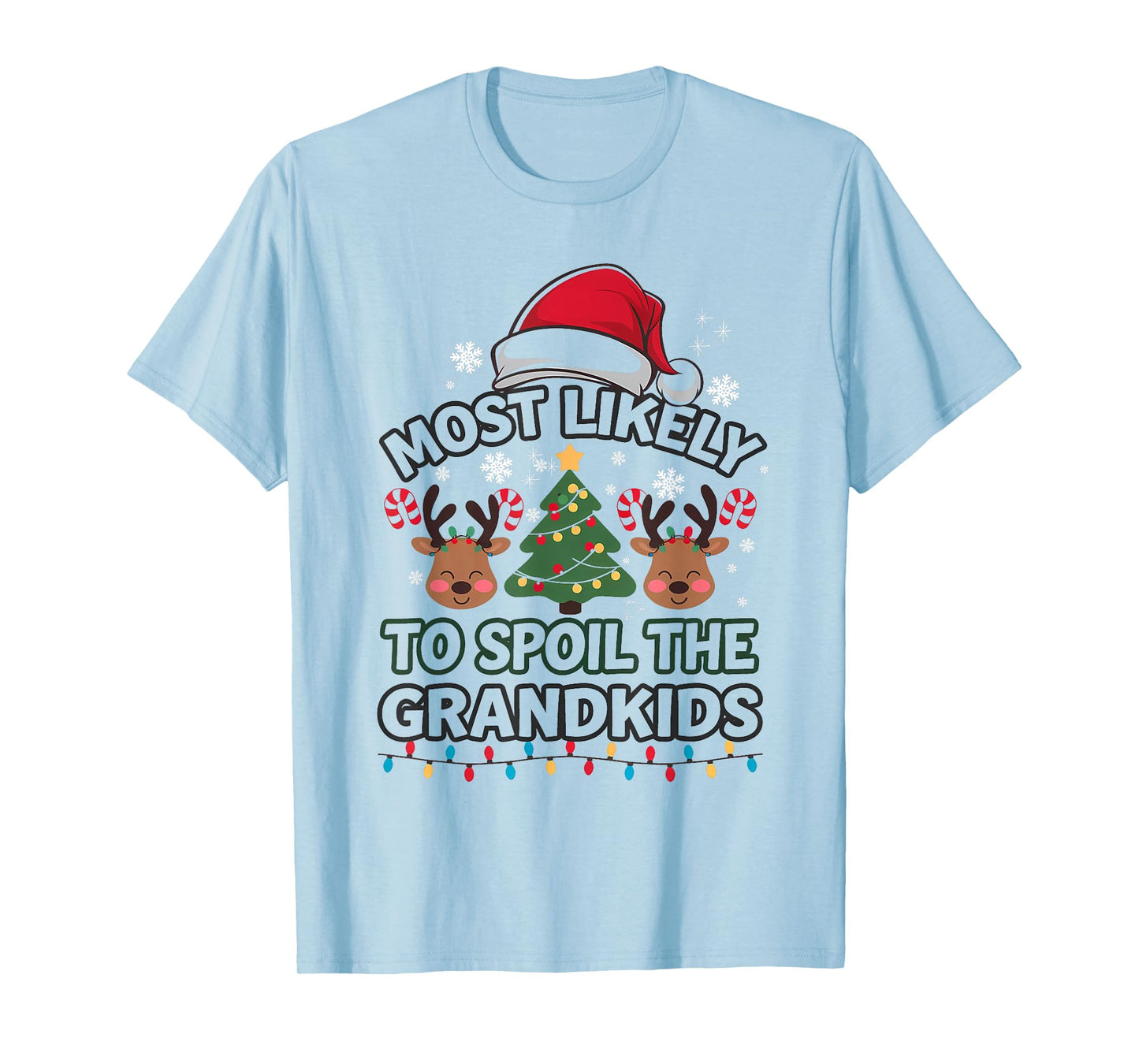 Humoir Most Likely to Spoil The Grandkids Christmas Days Men T-Shirt