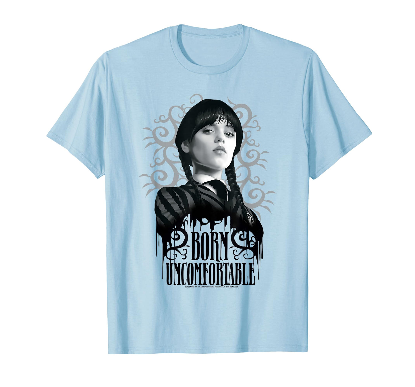 Wednesday Season 2 Born Uncomfortable Portrait T-Shirt