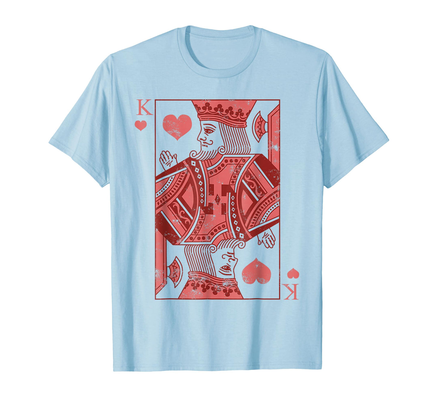 King Of Hearts Valentines Day Cool V-Day Couple Matching T-Shirt
