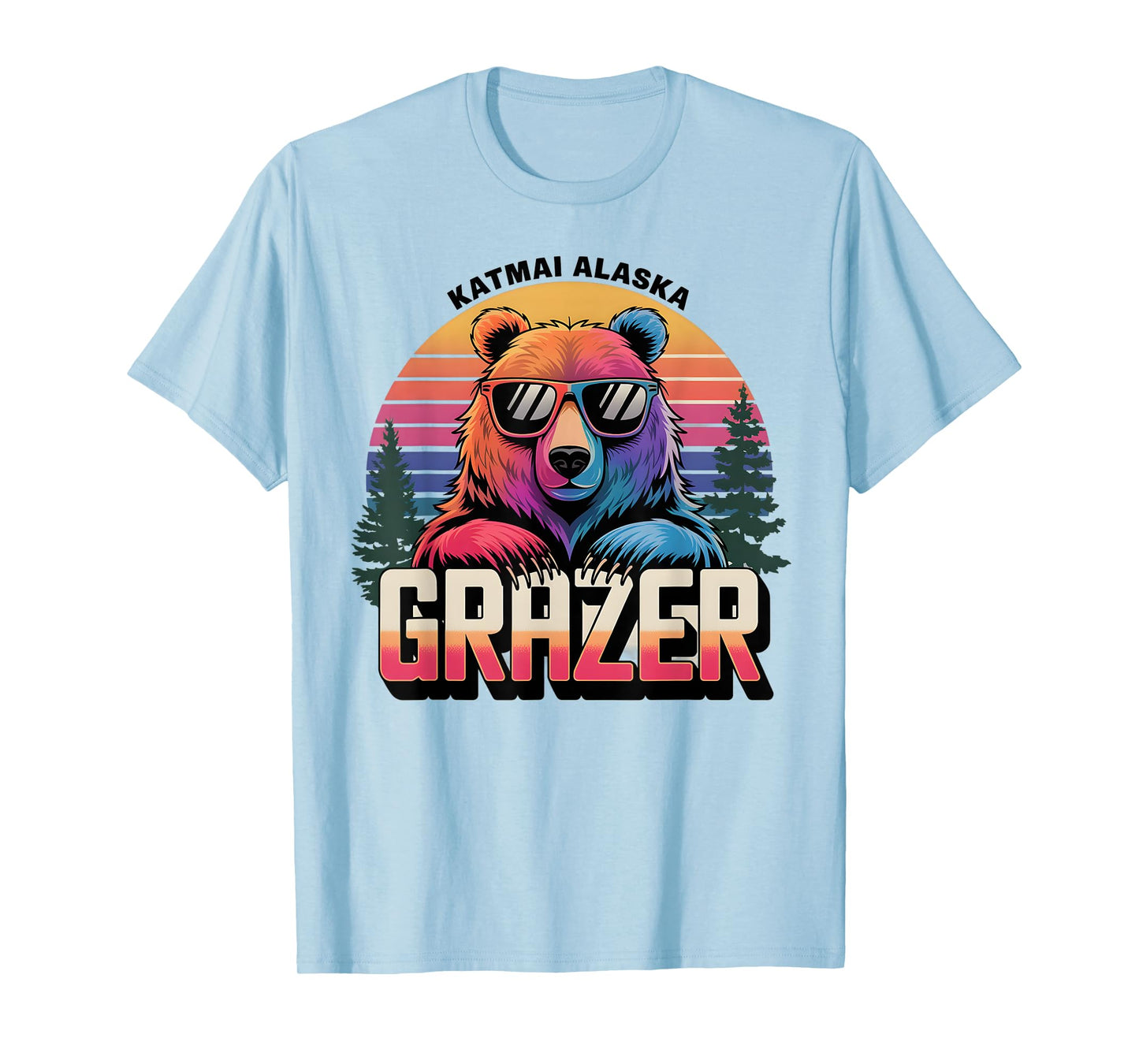 Funny Katmai Alaska Grazer Vintage Fat Bear Week 2024 T-Shirt
