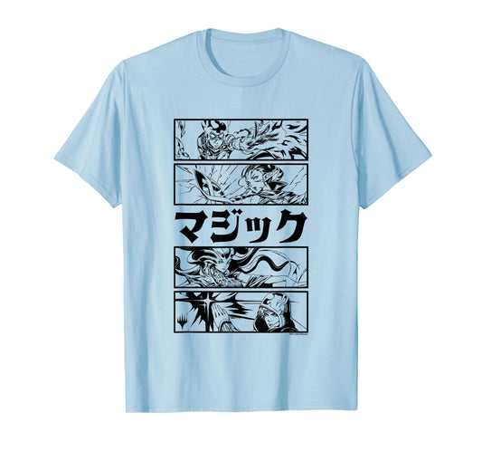 Magic: The Gathering Planeswalker Black & White Kanji Panels T-Shirt
