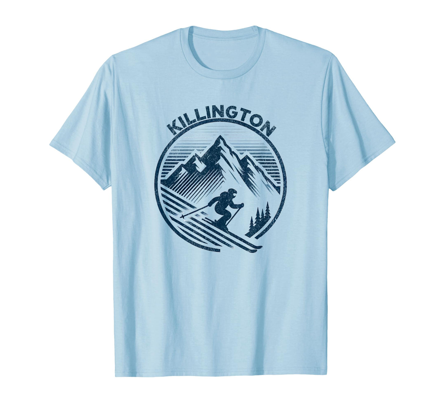 Killington Vermont Ski Resort Retro Mountains T-Shirt
