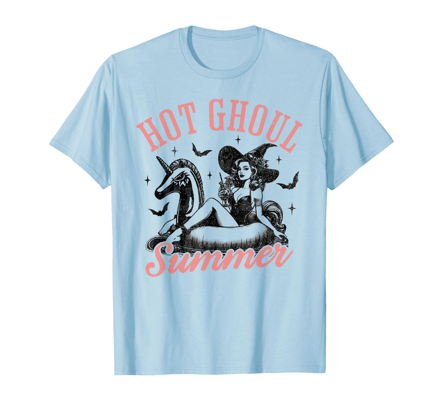 Women Mens Funny Halloween Hot Ghoul Summer Summerween T-Shirt