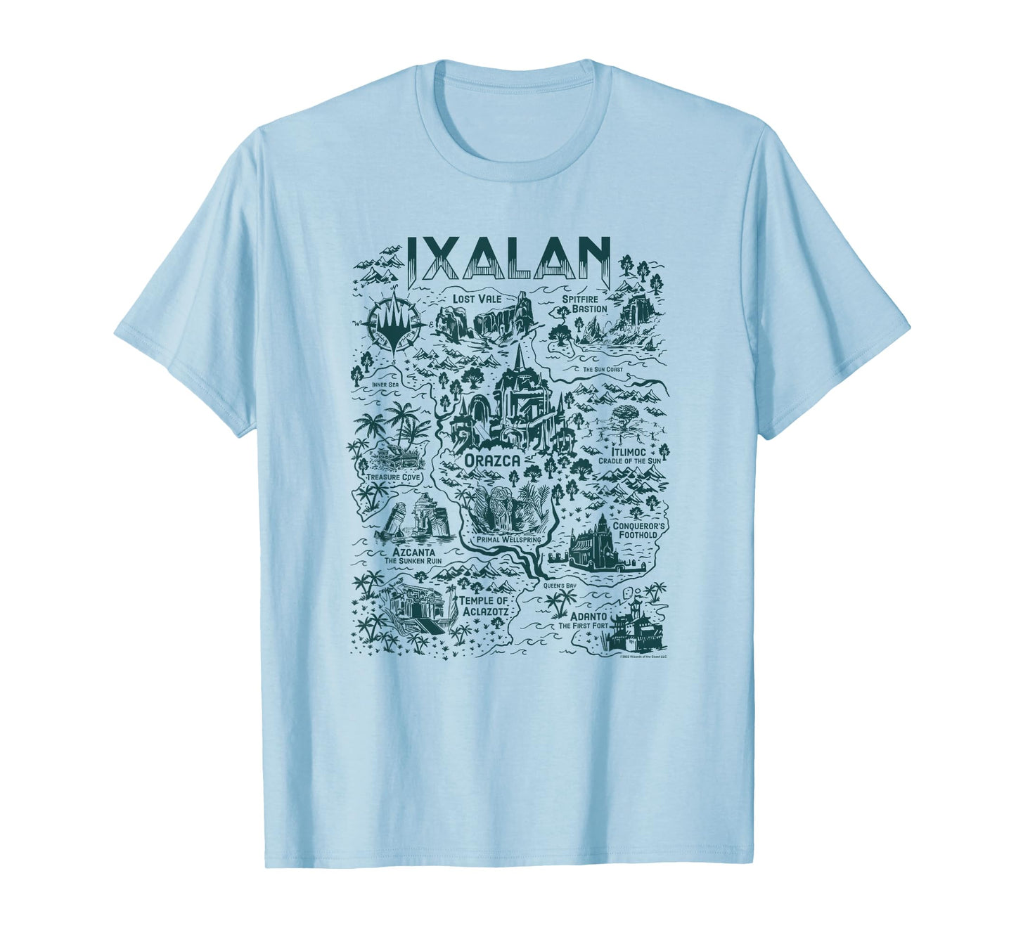 Magic: The Gathering Wizards Of The Coast Ixalan Map Vintage T-Shirt