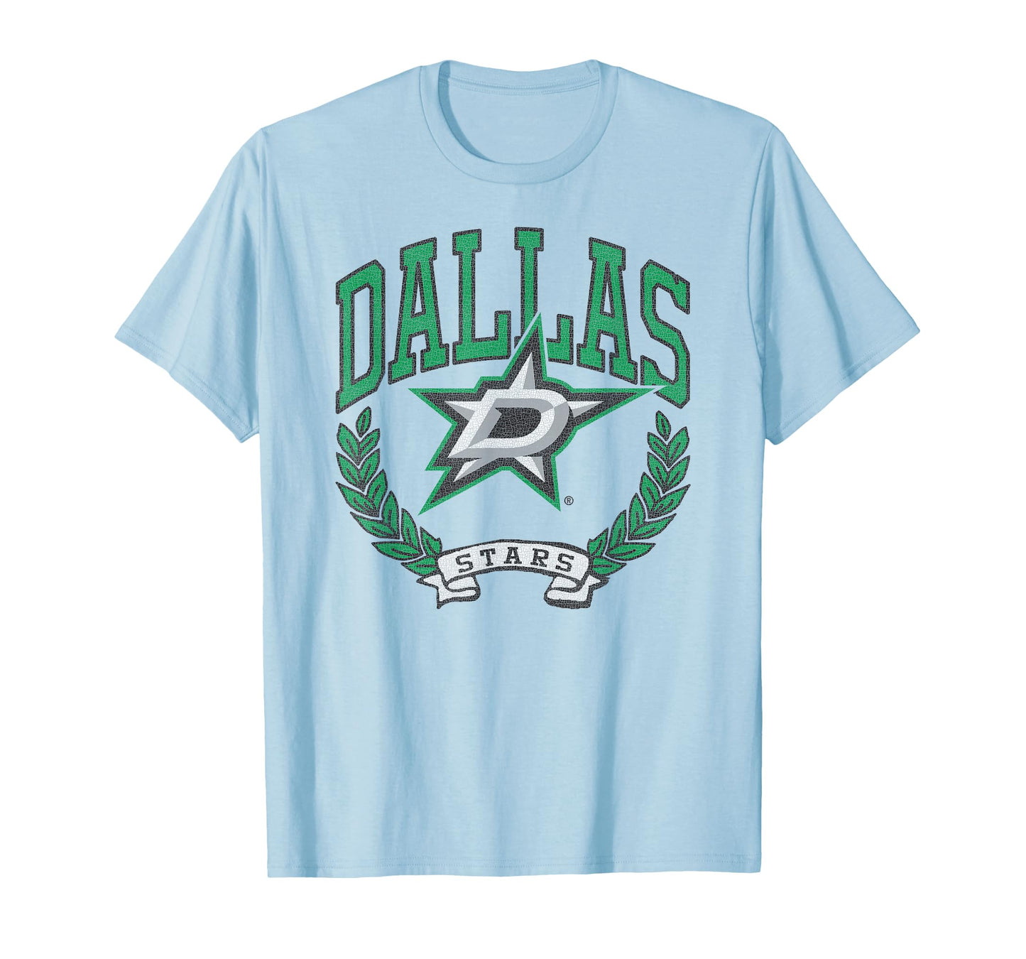 Dallas Stars Vintage Victory Gray Officially Licensed T-Shirt