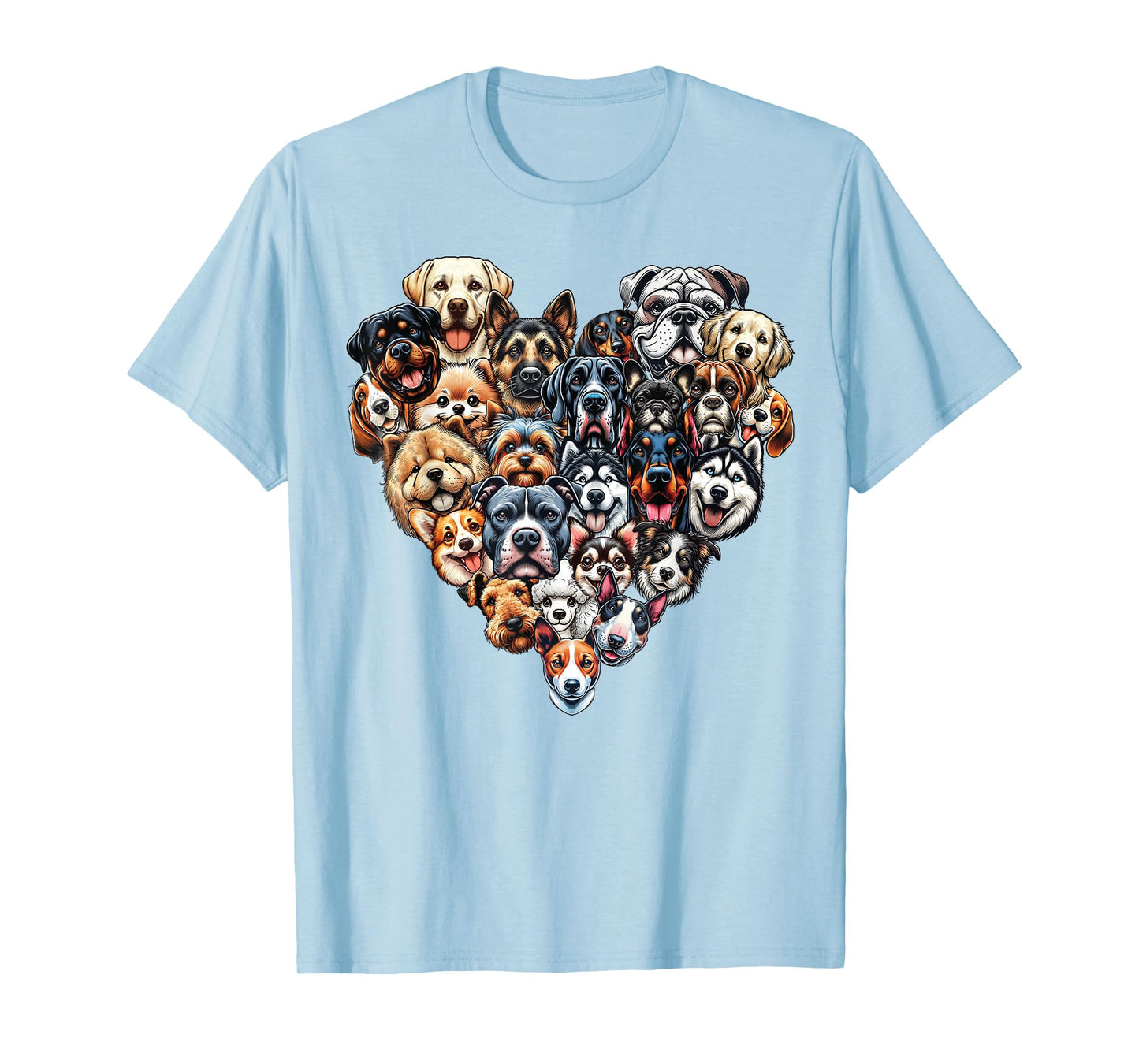 Types Of Dogs Breeds Chart Educational Canine Enthusiast T-Shirt