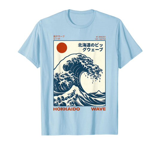 Hokkaido Wave Japanese Vintage T-Shirt