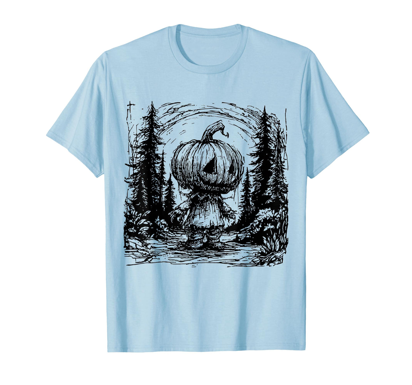 Horror Pumpkin Spooky Season Halloween T-Shirt