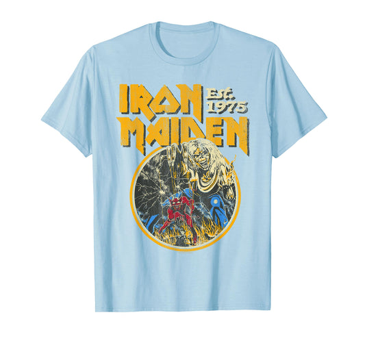 Iron Maiden - Vintage Beast Circle Red T-Shirt